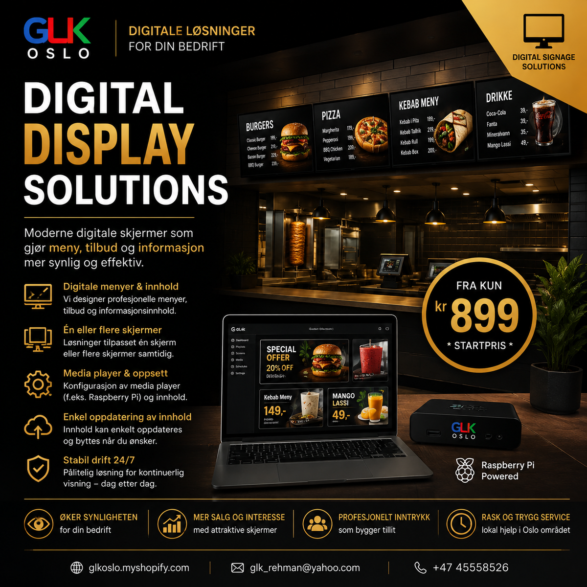 Digital screen solutions